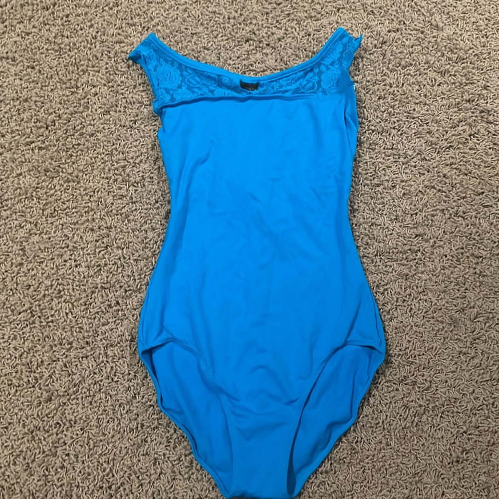 Blue ballet leotard